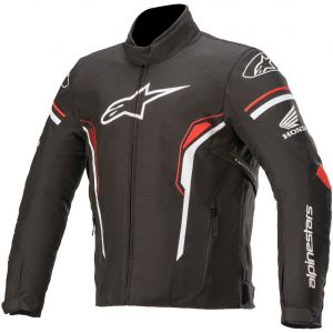 Image de Alpinestars T-SP-1 Veste textile de moto imperméable à l'eau Noir Blanc Rouge XL