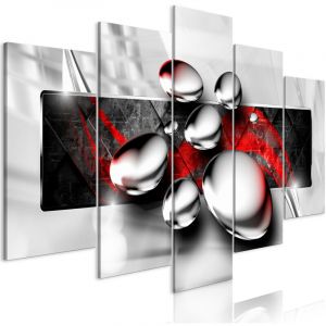 Image de Artgeist Tableau - Shiny Stones (5 Parts) Wide Red - 100x50