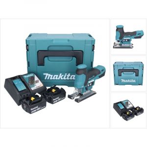 Makita DJV 185 RTJ Scie sauteuse pendulaire sans fil 18 V Brushless + 2x batterie 5,0 Ah + chargeur + Makpac