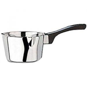Casserole conique en inox avec poign&eacute;e en bak&eacute;lite, diam&egrave;tre 12 cm