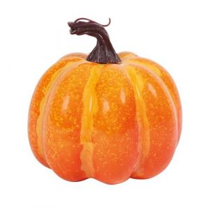 2 CITROUILLES 10CM ORANGE Neuf