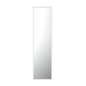 Image de Miroir Mural Rectangulaire GOLD&CHROME UNIQUE DESIGN avec Cadre en Métal Installation Horizontale ou Verticale Facile Blanc 130x40cm