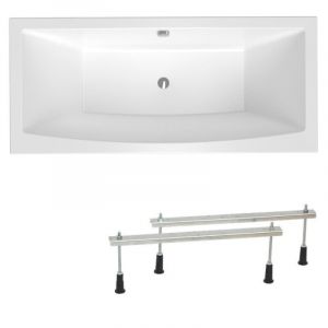 Image de Swiss Aqua Technologies Brevis By Ravak Baignoire rectangulaire avec pieds,180 x 80 cm, Acrylique, Gauche et Droite, Blanc (SATVRBRE180-SET)