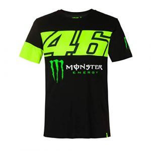 VR46 T-shirt à Manches Courtes Monster Dual 20 M Black