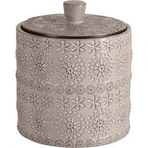 Boite de rangement relief beige