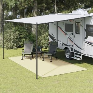 VidaXL Tapis de sol de camping crème 4,5x2,5 m 594647