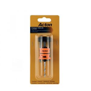 Acton Kit Fraisoir 4mm pour Terrasse bois (2 m&egrave;ches, 1 fraisoir et 1 cl&eacute; Allen)