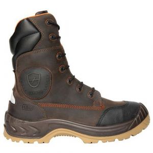 Parade Chaussures sécurité hautes S3 homme Narena, pt 43, marron,