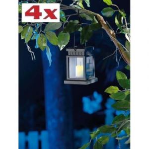 Lunartec 4 Lanternes solaires à LED ''Asia''