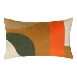Coussin Hary marron caramel