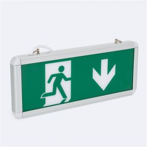 TechBrey Éclairage de Secours LED Suspendu 60 lm Permanent avec Panneau Double Face 28 mm