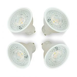 4xSweier Ampoules LED GU10 5W, Blanc froid 6000K, &eacute;quivalent &agrave; un spot halog&egrave;ne 50W, Ampoules LED GU10 430lm, Angle de rayonnement de 38&deg;, AC 220V,Non-dimmable