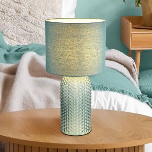 Globo Lighting - Lampe de table lampe de chevet lampe de salon en verre vert pâle h 50cm