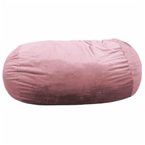 Bananair - Pouf Long G&eacute;ant Fourrure - 160 cm Rose Rose