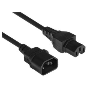 DLH Energy Câble d'alimentation - IEC 60320 C14 pour IEC 60320 C15 - 10 A - 1.8 m - noir