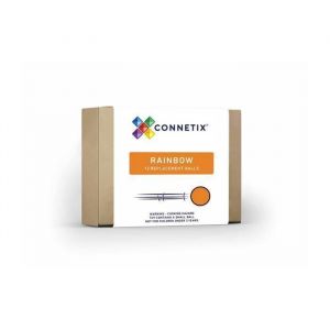 CONNETIX Construction Carreaux Magnetiques Arc-en-Ciel Paquet de Balles 12 Pi&egrave;ces