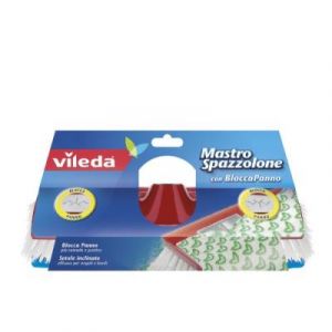 Image de Vileda 129414 mastrospazzolone rechange et aux fibres inclinées et système bloccapanno