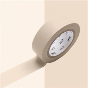 Masking tape mt 15 mm uni pastel marron - masking tape (mt)