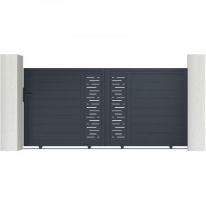 Casanoov - Portail aluminium coulissant arlberg 350x140cm