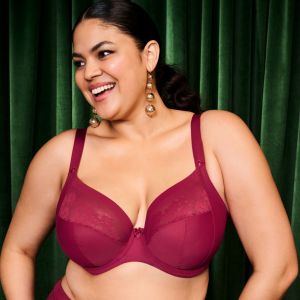 Soutien-Gorge Plongeant - STRETCH Rouge