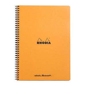 Rhodia 193118C - Note Book Classic orange A4+ format 225x297, 80 feuilles 80 g/m² détachables, dot grid