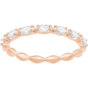 Image de Swarovski Bague Bijoux VITTORE:RING MARQUISE CZWH/ROS - Bague Cristaux doré rose Femme