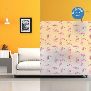 Image de Film &eacute;lectrostatique d&eacute;poli motifs orchid&eacute;es