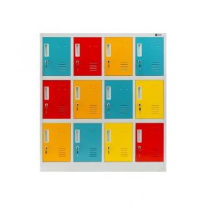 Coffre-fort pour écoles et jardins d'enfants OLA, 1090 x 1200 x 450 mm, gris/multicolore - multicolor