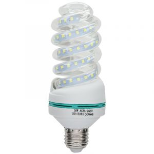 Ampoule LED spirale E27 &agrave; &eacute;conomie d'&eacute;nergie, lumi&egrave;re blanche brillante, AC 180240V (16W)