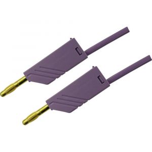 SKS Hirschmann Cordon de mesure 934063709 [ Banane mâle 4 mm - Banane mâle 4 mm] violet 1 m 1 pc(s)
