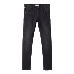 name it NKMSILAS DNMTAX Pant Noos Pantalons, Jean Noir, 134 cm Garçon