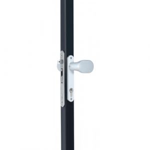 Locinox Paire de poignées de portail modulables en aluminium 3006 PAD - argent