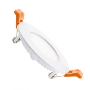 Spot Encastrable Dalle led 3W Ronde Extra-Plate Coupe ø 70 mm Downlight Panel Blanc neutre 4000K