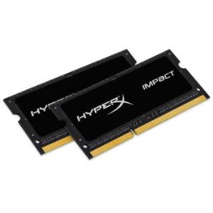 Image de Kingston HX316LS9IB/16 - Barrette mémoire Hyper X Impact RAM 16 Go (2 x 8 Go)  DDR3L SO DIMM 1600 MHz 204 broches