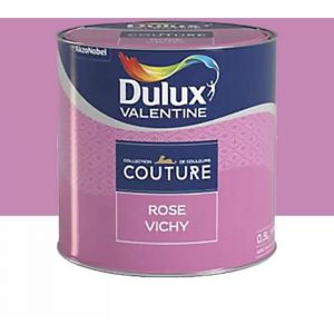 Dulux Valentine Peinture acrylique Couture Rose Vichy 0,5 l