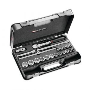 Facom Coffret douilles 1/2" 6 pans en pouces - 22 pi&egrave;ces SL.161-2P6U