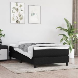 VidaXL Matelas à ressorts ensachés pour enfants noir 80x160 cm tissu, meuble de chambre à coucher, matelas à ressorts, matelas de lit avec housse de fermeture éclair