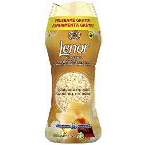 Lenor UNSTOPPABLES suavizante ropa perlas perfume orquidea dorada 210 gr