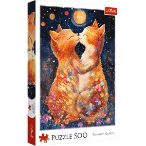 Trefl Puzzle 500 pièces : Bisou au clair de lune