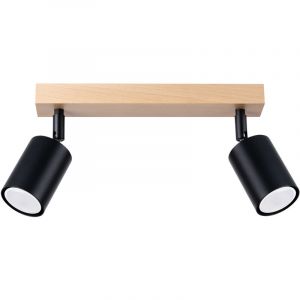 Sollux SL.1291 - Spot VERDO 2xGU10/10W/230V noir