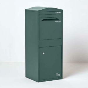 Smart parcel box - Bo&icirc;te aux lettres et colis incurv&eacute;e Large Vert fonc&eacute; - Vert