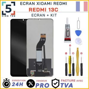 Ecran LCD Remplacement XIAOMI Redmi 13C / 23100RN82L, 23106RN0DA +Kit