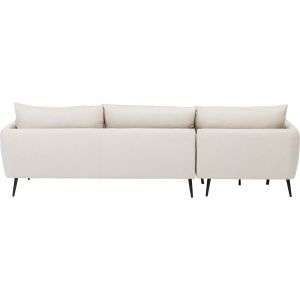 Kare Design Canapé d'angle gauche tissu crème 231cm AMALFI