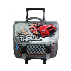 BAGTROTTER Cartable à roulettes 38 cm Hot Wheels voitures Gris