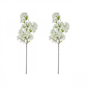 Ligne Deco Jasmin artificiel en tige blanc 100cm lot de 2