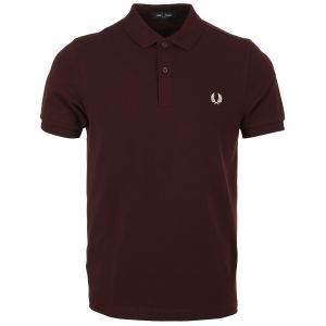Fred Perry Plain Oxblood - Polo - bordeaux - S - 100% Coton,Coton