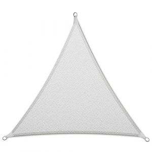 Voile d'ombrage imperméable 3 x 3 x 3 m Blanc – Triangulaire
