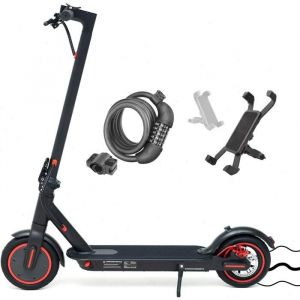 T4 Pro - Trottinette Électrique Pliable - 8,5 Pouces - Moteur 350w - Batterie 36v 10,4ah - Autonomie Max 30km/H - Bluetooth - Noir