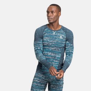 Odlo Maillot manches longues blackcomb eco bleu s