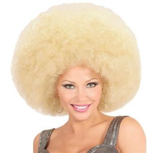 Widmann Perruque Afro géante blonde